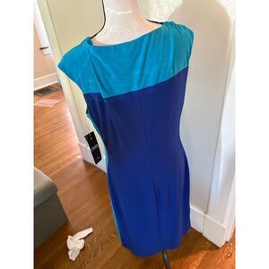 Chaps Women’s L Color Block Sheath Dress NWT
